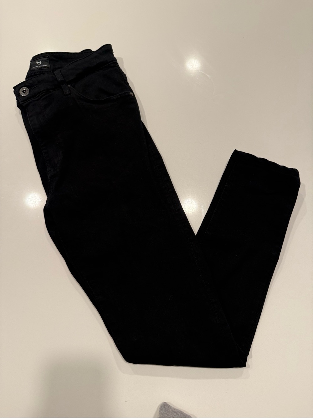 AG Jeans Adriano Goldschmied Black Farrah Skinny Jeans Sz 29 - Picture 3 of 9